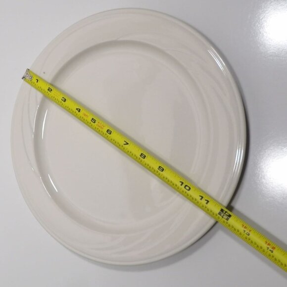Syracuse China Cascade 12" Round Chop Plate Platter White Ceramic - Picture 3 of 7